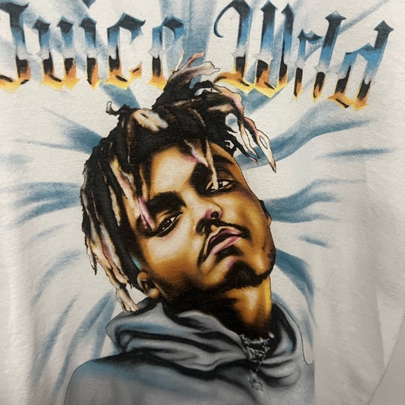 Juice World Adult Size Medium Airbrush Graphic Concert Tee shirt White - Picture 6 of 7